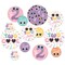 Big Dot of Happiness Two Cool - Girl - Pastel 2nd Birthday Party Giant Circle Confetti - Party Decorations - Large Confetti 27 Count